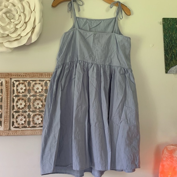 MOVED 〰️ Tie Strap Button Mini Dress - Picture 4 of 7